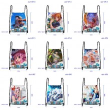 One Piece anime drawstring backpack bags