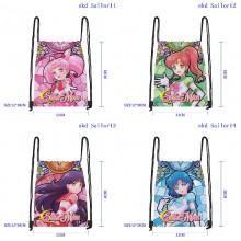 Sailor Moon anime drawstring backpack bags