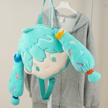 Hatsune Miku anime plush backpack bag