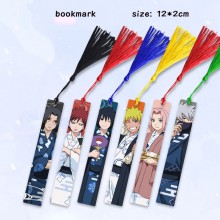 Naruto anime two-sided metal bookmarks
