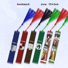 Attack on Titan anime two-sided metal bookmarks