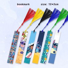 Stitch anime two-sided metal bookmarks