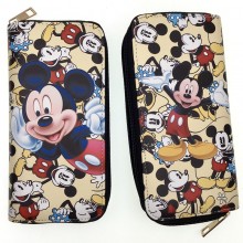Mickey Minnie Mouse anime zipper long wallet purse