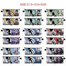 Genshin Impact game PU zipper pen case pencil bag