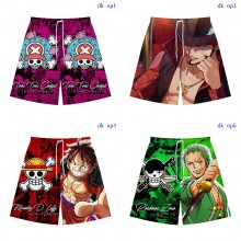 One Piece anime beach shorts pants