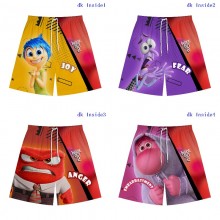 Inside Out 2 anime beach shorts pants