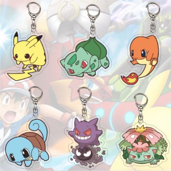 Pokemon anime acrylic key chains