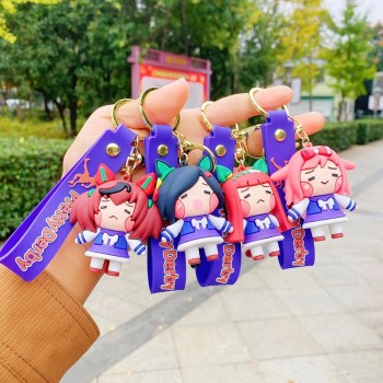 Pretty Derby anime figure doll key chains