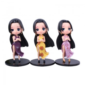 One Piece Boa Hancock cheongsam anime figures set(3pcs a set)(OPP bag)