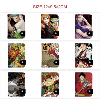 One Piece anime snap wallet buckle purse