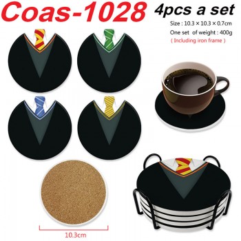 Harry Potter coasters coffee cup mats pads(4pcs a set)