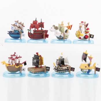 One Piece boats ships anime figures set(8pcs a set)(OPP bag)