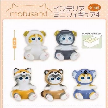 Genuine Shark cat anime figures set(5pcs a set)(OPP bag)