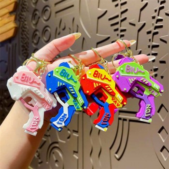 Cool gun anime figure doll key chains