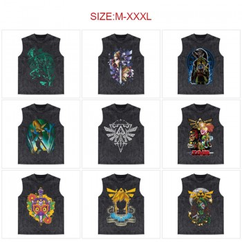 The Legend of Zelda game 250g cotton direct injection sleeveless vest t-shirts