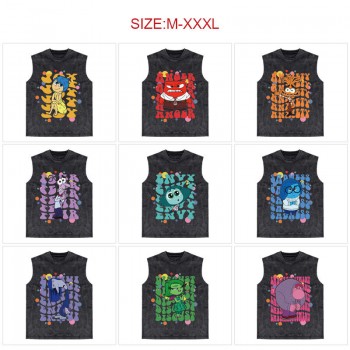 Inside Out anime 250g cotton direct injection sleeveless vest t-shirts