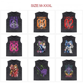 EVA anime 250g cotton direct injection sleeveless vest t-shirts