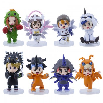 Digital monster Digimon Adventure anime figures set(8pcs a set)(OPP bag)