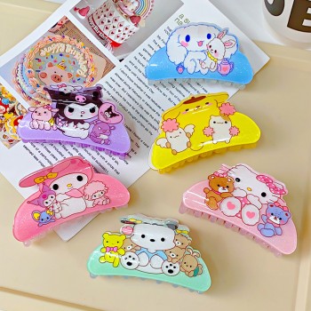 Sanrio Melody kitty Cinnamoroll Kuromi anime bow hairpins bobby pins