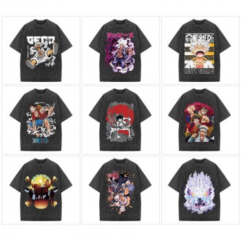 One Piece anime 250g direct injection cotton t-shirts