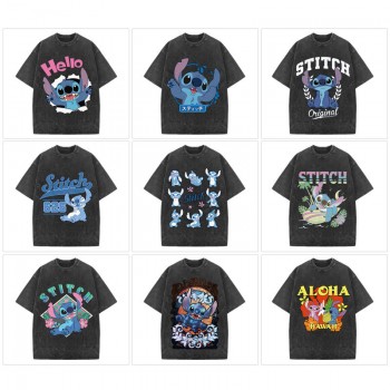 Stitch anime 250g direct injection cotton t-shirts