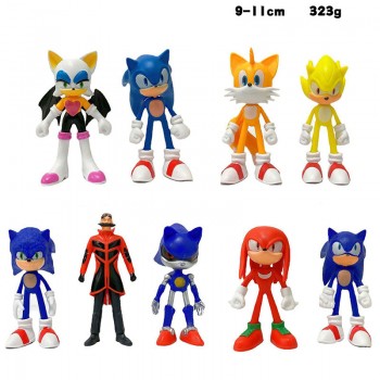 Sonic the Hedgehog anime figures set(9pcs a set)(OPP bag)