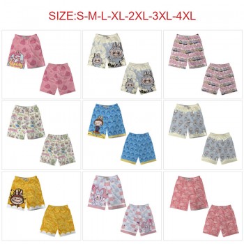 LABUBU anime beach short pants summer thin trousers