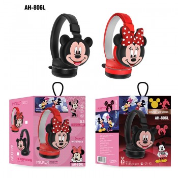 Mickey Minnie Mouse anime bluetooth wireless earphones headphones