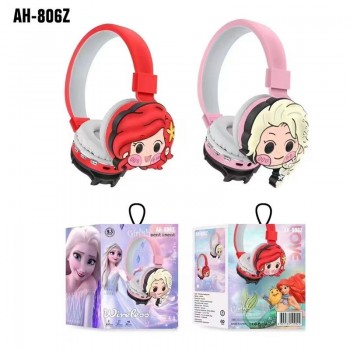 Princess Snow White Belle Mermaid bluetooth wireless earphones headphones