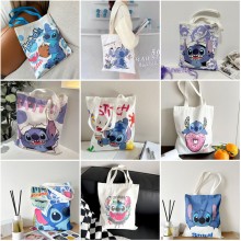 Stitch anime canvas handbag shopping bag