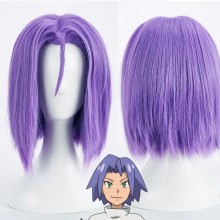 Pokemon James anime cosplay wig