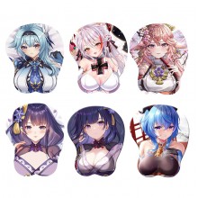 Genshin Impact game sexy 3D silicon mouse pad