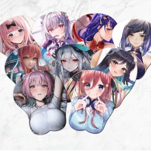 The anime sexy 3D silicon mouse pad