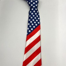 USA American flag cosplay neckties