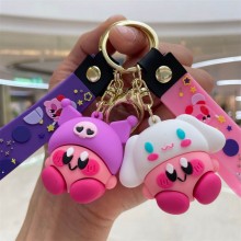 Kirby anime figure doll key chains