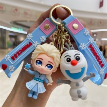 Frozen Elsa Anna anime figure doll key chains