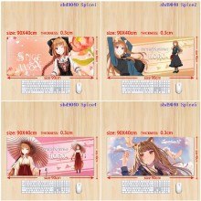 Spice and Wolf anime big mouse pad mat 90/80/70/60/30cm