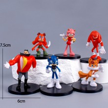Sonic the Hedgehog anime figures set(6pcs a set)(O...