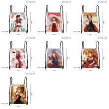 Spice and Wolf anime drawstring backpack bags