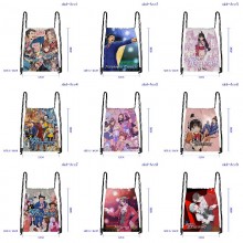 Ace Attorney anime drawstring backpack bags