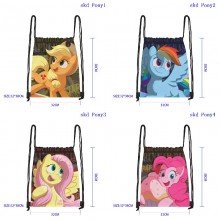 My Little Pony anime drawstring backpack bags