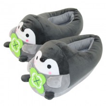 Penguin anime plush shoes slipper a pair 28cm