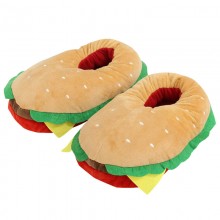 Hamburger anime plush shoes slipper a pair 28cm