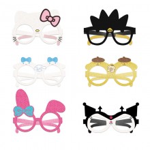 Sanrio Melody kitty Cinnamoroll Kuromi anime paper glasses