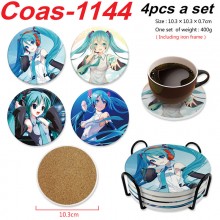 Hatsune Miku anime coasters coffee cup mats pads(4...