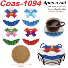 Sailor Moon anime coasters coffee cup mats pads(4p...