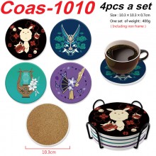 Genshin Impact game coasters coffee cup mats pads(...