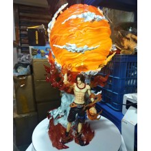 One Piece ACE anime big figure(can lightable)