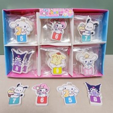 Sanrio Melody kitty Cinnamoroll Kuromi anime erasers