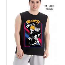 Bleach anime cotton sleeveless vest t-shirts